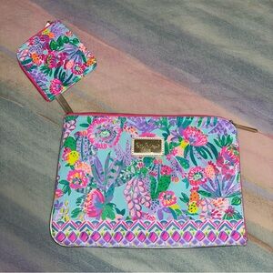 Lilly Pulitzer Tech Pouch Set 
Laptop Sleeve Golden Hour Size